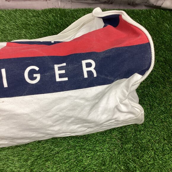 Vintage 90s Tommy Hilfiger Duffel Bag Large - Picture 4 of 16
